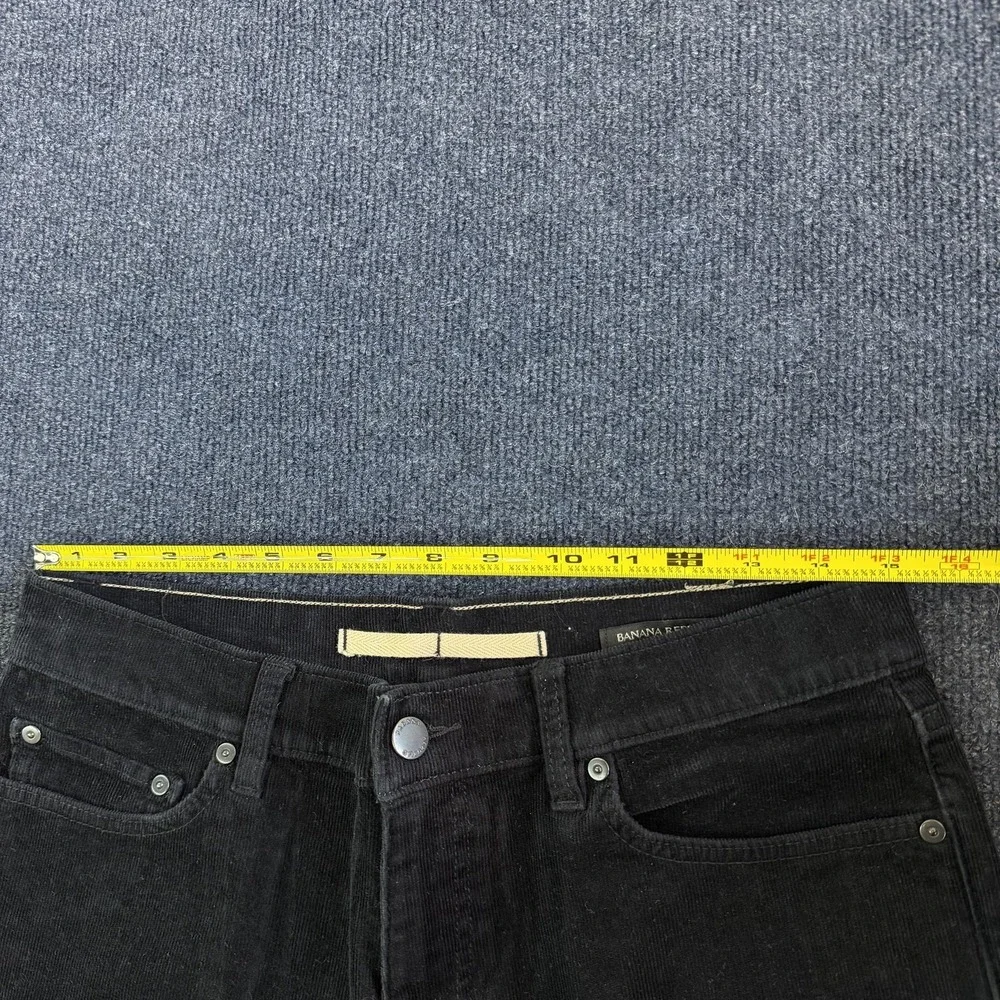 Banana Republic Pants Mens 31x32 Black‎ Corduroy Straight Leg Stretch Casual